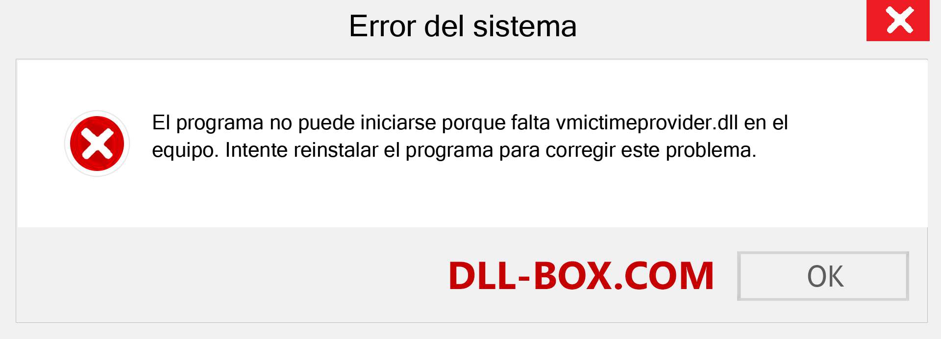 ¿Falta el archivo vmictimeprovider.dll ?. Descargar para Windows 7, 8, 10 - Corregir vmictimeprovider dll Missing Error en Windows, fotos, imágenes